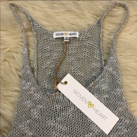 Woven Heart ❤️ knitted tank top - Picture 2 of 5